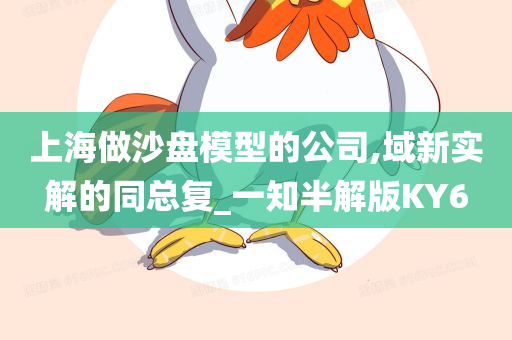 上海做沙盘模型的公司,域新实解的同总复_一知半解版KY6