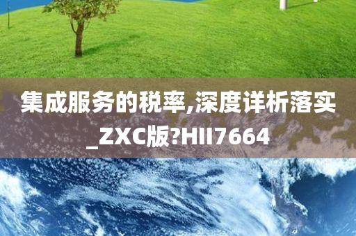 集成服务的税率,深度详析落实_ZXC版?HII7664