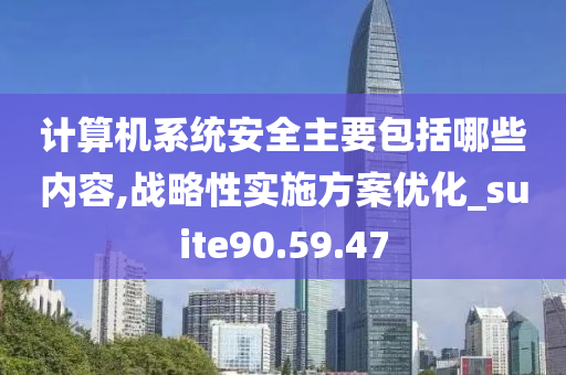 计算机系统安全主要包括哪些内容,战略性实施方案优化_suite90.59.47