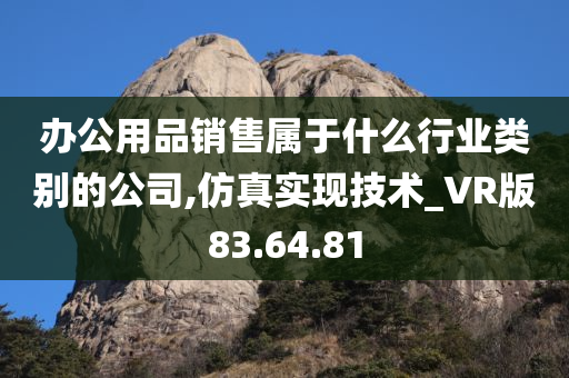 办公用品销售属于什么行业类别的公司,仿真实现技术_VR版83.64.81