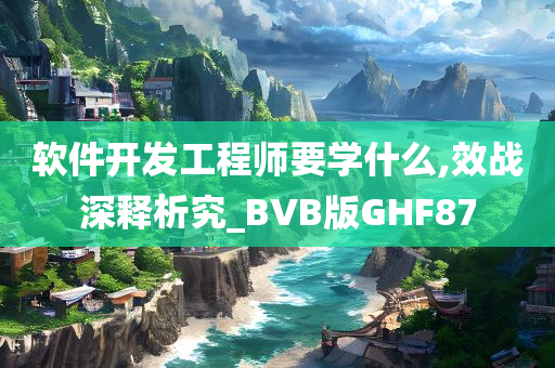 软件开发工程师要学什么,效战深释析究_BVB版GHF87