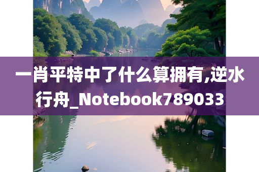 一肖平特中了什么算拥有,逆水行舟_Notebook789033