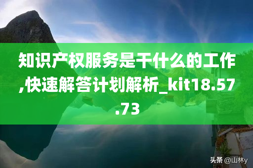 知识产权服务是干什么的工作,快速解答计划解析_kit18.57.73