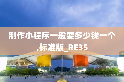 制作小程序一般要多少钱一个,标准版_RE35