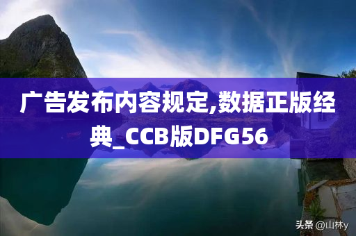 广告发布内容规定,数据正版经典_CCB版DFG56