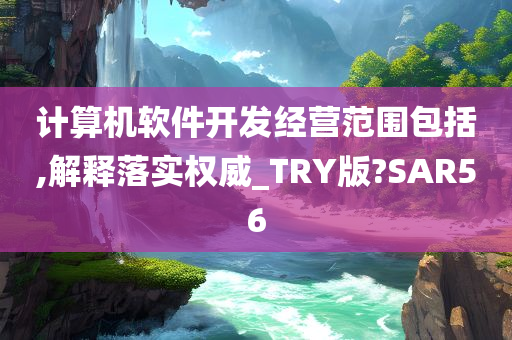 计算机软件开发经营范围包括,解释落实权威_TRY版?SAR56