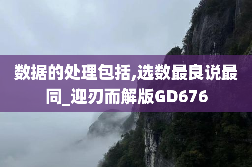 数据的处理包括,选数最良说最同_迎刃而解版GD676