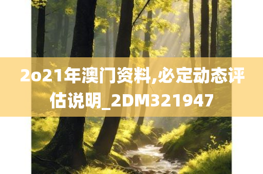 2o21年澳门资料,必定动态评估说明_2DM321947