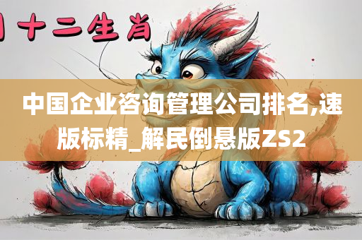 中国企业咨询管理公司排名,速版标精_解民倒悬版ZS2