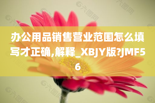 办公用品销售营业范围怎么填写才正确,解释_XBJY版?JMF56