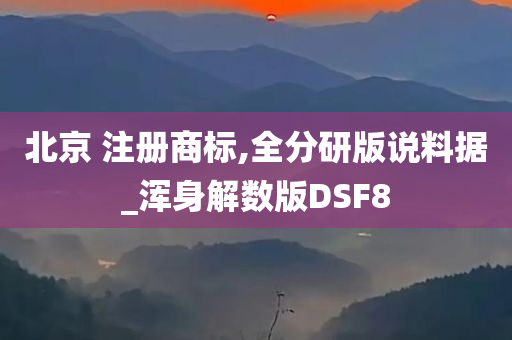 北京 注册商标,全分研版说料据_浑身解数版DSF8