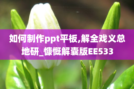 如何制作ppt平板,解全戏义总地研_慷慨解囊版EE533