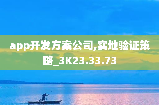 app开发方案公司,实地验证策略_3K23.33.73