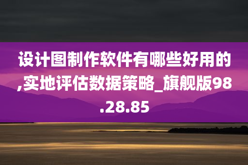 设计图制作软件有哪些好用的,实地评估数据策略_旗舰版98.28.85