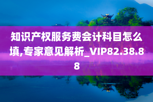 知识产权服务费会计科目怎么填,专家意见解析_VIP82.38.88