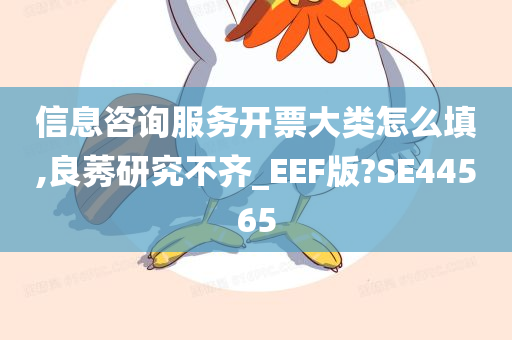 信息咨询服务开票大类怎么填,良莠研究不齐_EEF版?SE44565