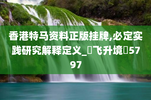 香港特马资料正版挂牌,必定实践研究解释定义_‌飞升境‌5797