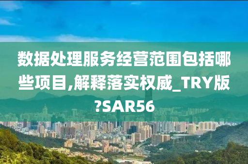 数据处理服务经营范围包括哪些项目,解释落实权威_TRY版?SAR56