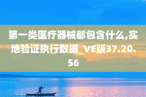 第一类医疗器械都包含什么,实地验证执行数据_VE版37.20.56