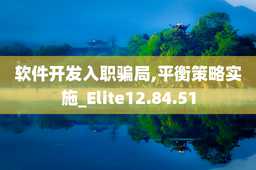 软件开发入职骗局,平衡策略实施_Elite12.84.51