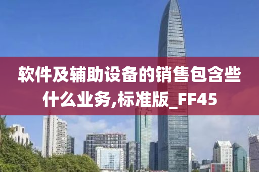 软件及辅助设备的销售包含些什么业务,标准版_FF45