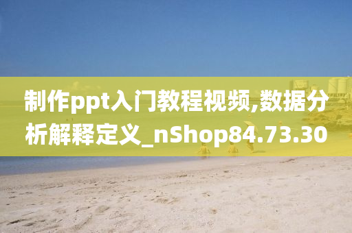 制作ppt入门教程视频,数据分析解释定义_nShop84.73.30