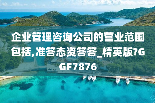 企业管理咨询公司的营业范围包括,准答态资答答_精英版?GGF7876