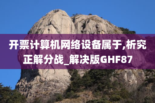 开票计算机网络设备属于,析究正解分战_解决版GHF87