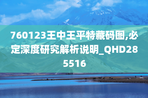 760123王中王平特藏码图,必定深度研究解析说明_QHD285516