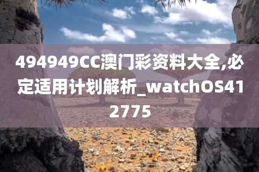 494949CC澳门彩资料大全,必定适用计划解析_watchOS412775