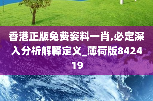 香港正版免费姿料一肖,必定深入分析解释定义_薄荷版842419