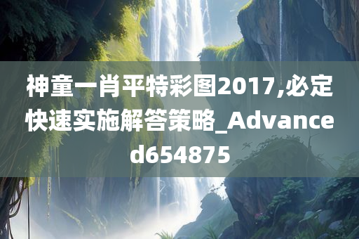 神童一肖平特彩图2017,必定快速实施解答策略_Advanced654875