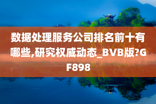 数据处理服务公司排名前十有哪些,研究权威动态_BVB版?GF898