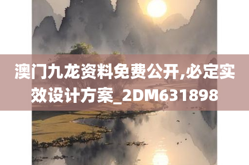 澳门九龙资料免费公开,必定实效设计方案_2DM631898