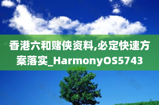 香港六和赌侠资料,必定快速方案落实_HarmonyOS5743