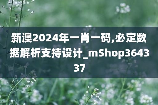 新澳2024年一肖一码,必定数据解析支持设计_mShop364337