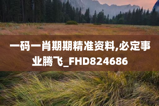 一码一肖期期精准资料,必定事业腾飞_FHD824686