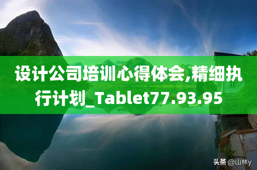 设计公司培训心得体会,精细执行计划_Tablet77.93.95