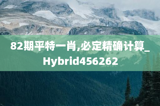 82期平特一肖,必定精确计算_Hybrid456262