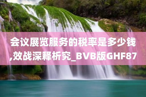 会议展览服务的税率是多少钱,效战深释析究_BVB版GHF87