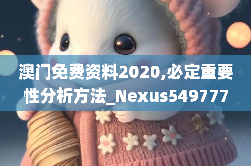 澳门免费资料2020,必定重要性分析方法_Nexus549777