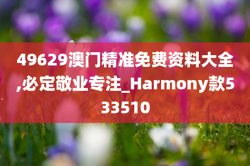 49629澳门精准免费资料大全,必定敬业专注_Harmony款533510