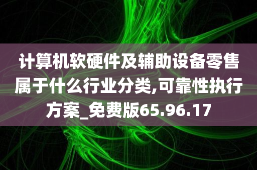 计算机软硬件及辅助设备零售属于什么行业分类,可靠性执行方案_免费版65.96.17