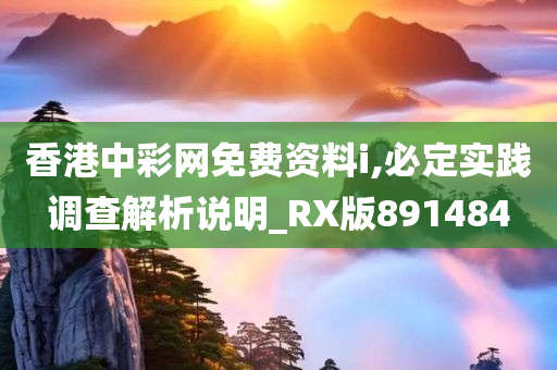 香港中彩网免费资料i,必定实践调查解析说明_RX版891484