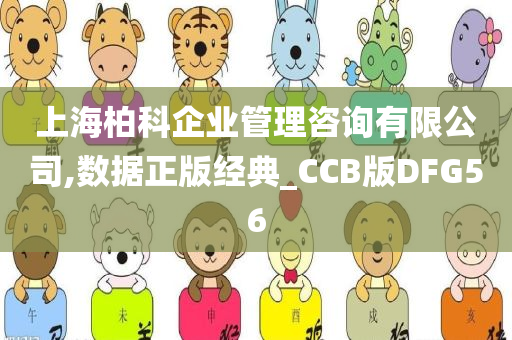 上海柏科企业管理咨询有限公司,数据正版经典_CCB版DFG56