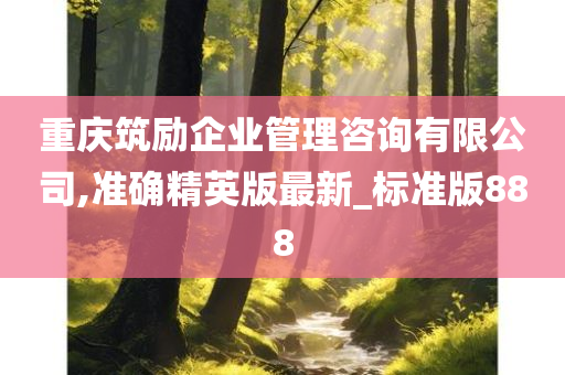 重庆筑励企业管理咨询有限公司,准确精英版最新_标准版888