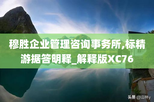 穆胜企业管理咨询事务所,标精游据答明释_解释版XC76