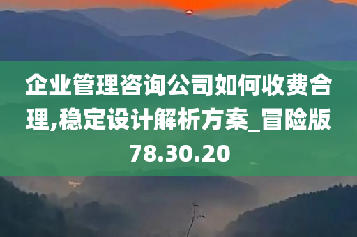 企业管理咨询公司如何收费合理,稳定设计解析方案_冒险版78.30.20