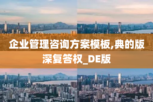 企业管理咨询方案模板,典的版深复答权_DE版