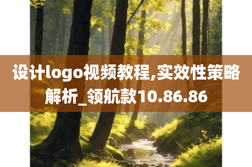 设计logo视频教程,实效性策略解析_领航款10.86.86